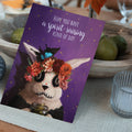 Load image into Gallery viewer, Lifestyle image(s) featuring Tree-Free’s Muerto Bunny card
