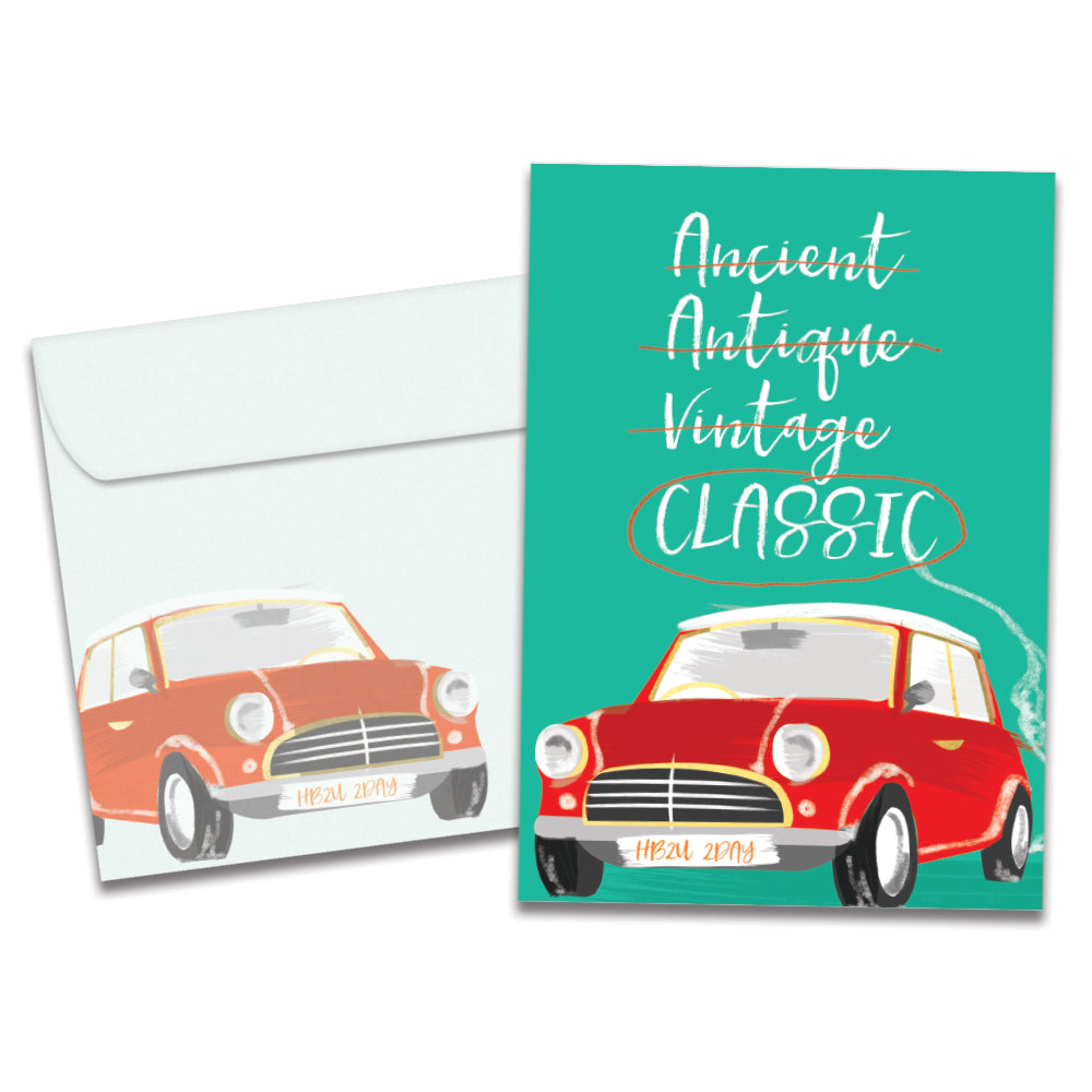 Classic Car Single Card