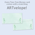 Load image into Gallery viewer, Floral Menorah Single Money Holder Card
