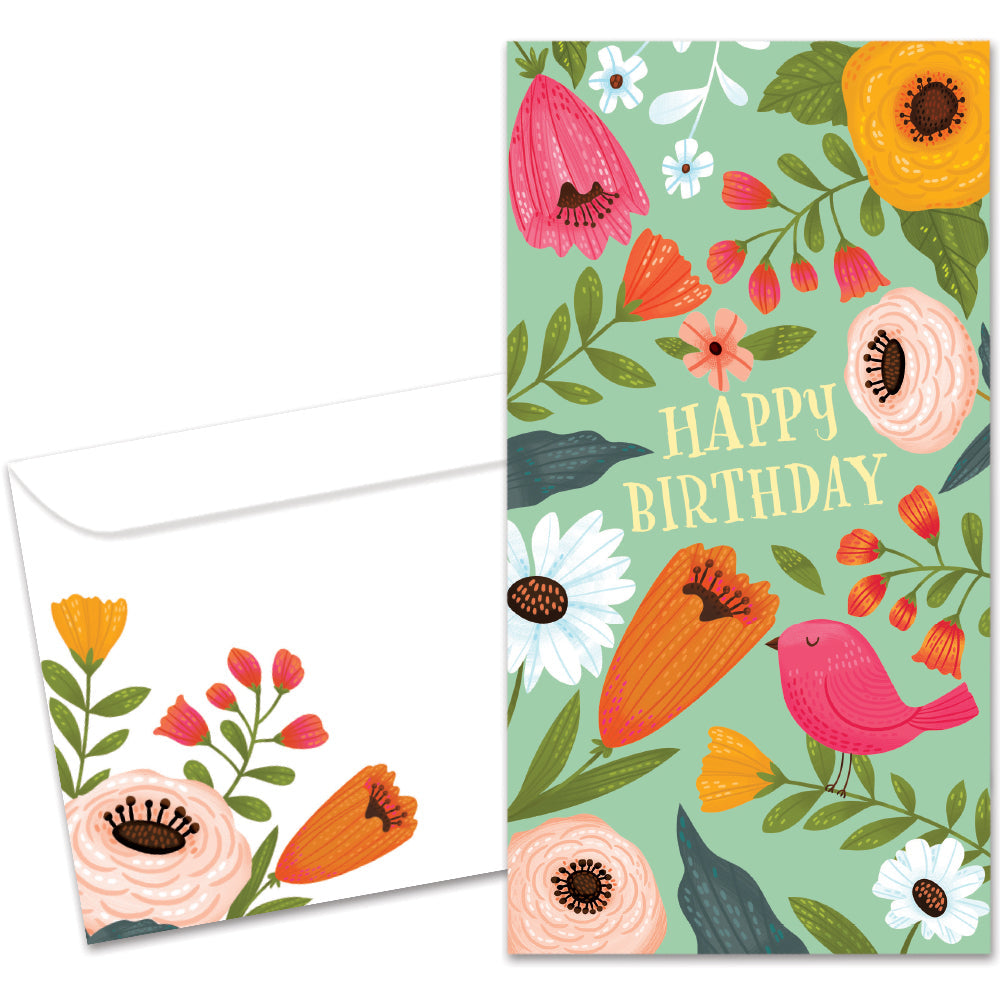 Bird Hope Single Money Holder Card