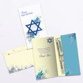 Load image into Gallery viewer, Blue Floral Star Single Money Holder Card
