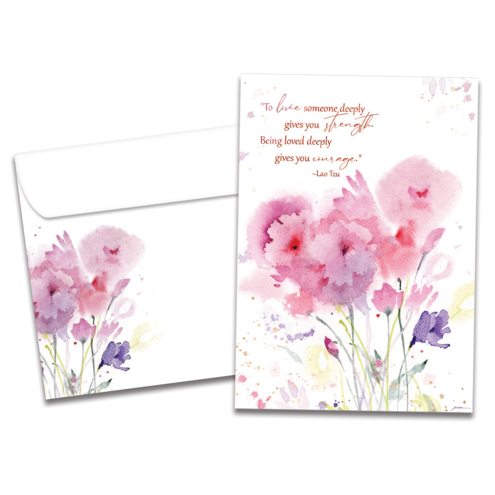 Strength and Courage Wedding Greeting Card 6 Pack – Tree-Free Greetings