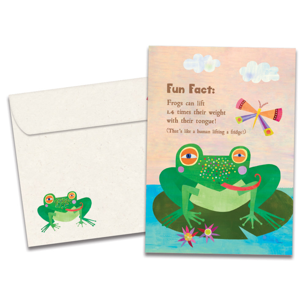 Frog Tongue Fun Fact Card