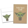 Load image into Gallery viewer, Yoda Best Dad Single Card
