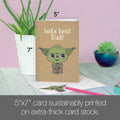 Load image into Gallery viewer, Yoda Best Dad Single Card
