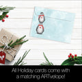 Load image into Gallery viewer, Boho Christmas Penguins Holiday 12 Pack
